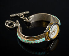 Pulseira de relógio vintage prata esterlina opala de fogo nativa americana tamanho 6.5-7.5 comprar usado  Enviando para Brazil