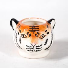 Usado, Jarrón contenedor de taza de cerámica para gato tigre de 3 segunda mano  Embacar hacia Argentina
