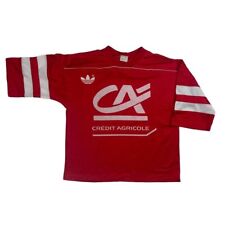 Camiseta Adidas Vintage Hecha en Francia Rara Camiseta Talla L Roja Años 80 90 2 Navidad segunda mano  Embacar hacia Argentina