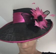 cerise pink wedding hat for sale  MANCHESTER