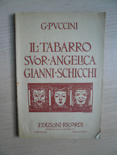 Libretto opera tabarro usato  Genova