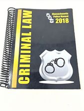 Manual de derecho penal de la policía de Massachusetts 2018 de John Scheft (2018, espiral), usado segunda mano  Embacar hacia Argentina