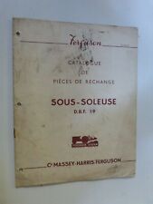 catalogue pièces de rechange : sous soleuse DBF 19  MASSEY HARRIS FERGUSON  d'occasion  Saint-Romain-de-Colbosc