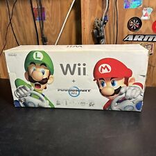 Nintendo Wii + Mario Kart Racing Game System Bundle White Console Rare Variant for sale  Shipping to South Africa