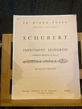 Schubert impromptu hongrois d'occasion  Rennes