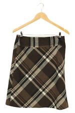 GERRY WEBER A-line skirt size 38 brown check pattern women's mini skirt for sale  Shipping to South Africa