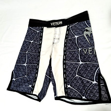 Shorts de boxe masculino Venum MMA Muay Thai tamanho 33 EUA branco cinza preto cordão comprar usado  Enviando para Brazil