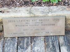 Bridge sign plaque for sale  Milwaukee