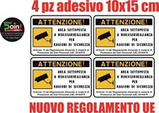 adesivo videosorveglianza usato  Italia