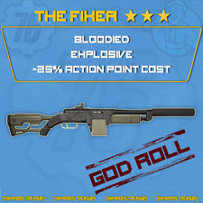 PC ⭐⭐⭐ Bloodied Explosive THE FIXER (-25% Action Point Cost) GOD ROLL! ⭐⭐⭐, used for sale  Shipping to South Africa