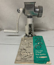 Vintage Rival Grind-O-Mat Food Chopper Meat Grinder Model 374 Vac-O-Matic Base, used for sale  Shipping to South Africa