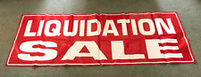 Used, Heavy Duty LIQUIDATION SALE Vinyl Banner w/ Hanging Grommets ~ 3' x 8' for sale  Shipping to South Africa