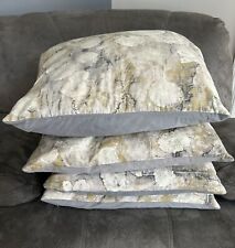 set 4 grey throw pillows for sale  Norwalk