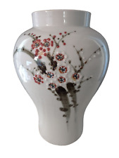 Vaso de porcelana pintado flor de cerejeira prêmio American Korean Nuclear Society 14" comprar usado  Enviando para Brazil