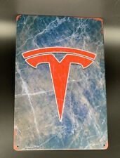 Usado, Etiqueta de garagem com logotipo Tesla comprar usado  Enviando para Brazil