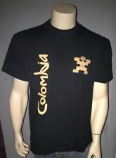 Camiseta COLOMBIA Sudamérica Para Hombre Grande 100% Algodón Negra Usada en Excelente Condición segunda mano  Embacar hacia Argentina