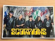 Scorpions autogrammkarte 15x20 gebraucht kaufen  Perkam