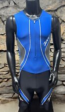 ZOOT Mens Large Triathlon Racesuit Tri Suit Wet Suit  Blue/Black Swim Bike Run for sale  Shipping to South Africa