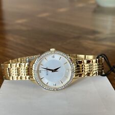 Relógio feminino BULOVA tom dourado diamante aço inoxidável 32 mm - 98L274 MSRP: US$ 375 comprar usado  Enviando para Brazil