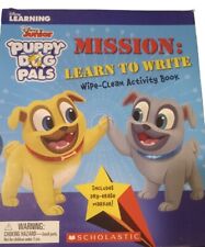 Disney Learning: Puppy Dog Pals: Mission: Learn to Write Wipe Clean Book comprar usado  Enviando para Brazil