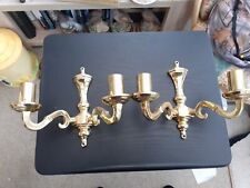 Brass wall lights for sale  WHITEHAVEN