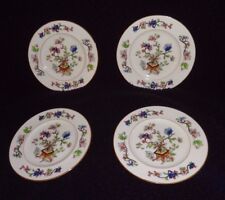 4 Vaso de flores pintado à mão Coalport prato de salada acabamento marrom liso raro 7 3/4" comprar usado  Enviando para Brazil