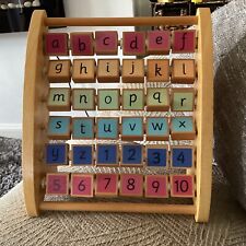 Wooden alphabet abacus for sale  CARLISLE