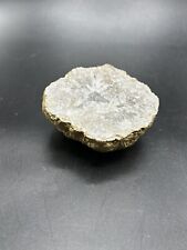 Lindo geodo de cristal de quartzo com tinta dourada 1 lb 10 oz 4” L comprar usado  Enviando para Brazil