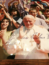 RARISSIME  photo avec autographe saint  jean paul 2 d'occasion  Labruguière