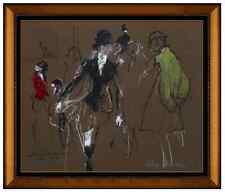 LeRoy Neiman Original Painting Signed Horse Racing Sports Authentic Framed Art, used for sale  Shipping to Canada