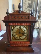 Vintage H.A.C German 14 Day Strike Mechanical Wooden Mantle Clock Wurttemberg for sale  Shipping to South Africa