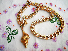 Halskette goldfarbene gliederk gebraucht kaufen  Michelstadt