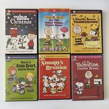 Lote de 6 DVDs Peanuts Charlie Brown Snoopy Namorados, Reunião, Páscoa, Ação de Graças comprar usado  Enviando para Brazil
