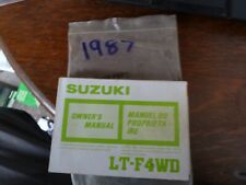 Suzuki f4wd 1987 for sale  ABERDARE