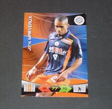 J. MARVEAUX MONTPELLIER MOSSON PAILLADE FOOTBALL ADRENALYN CARD PANINI 2010-2011, occasion d'occasion  Vendat