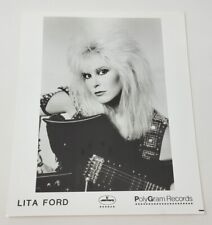 Lita Ford ~ Promo Press Photo ~ Glossy B&W 8x10  for sale  Shipping to South Africa