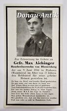 Sterbebild soldat panzer gebraucht kaufen  Regensburg