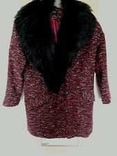 Topshop burgundy boucle for sale  NORWICH