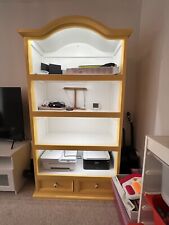 white solid wood bookcase for sale  POTTERS BAR