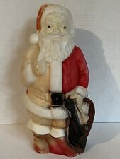 Vintage Empire Blow Mold Santa Claus 1968 Christmas Decor Light 13" Table Top, used for sale  Acworth