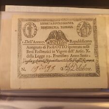 Banconota pontificia repubblic usato  Crema