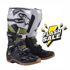 Usado, Stivali Uomo Alpinestars Tech 7 Enduro Nero Argento Verde Black Military Green segunda mano  Embacar hacia Argentina