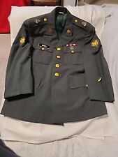 EE. UU. Verde Para hombres 38XS Vestido de Servicio Militar Abrigo Uniforme Chaqueta con parche de alfileres segunda mano  Embacar hacia Argentina