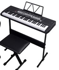 Órgano de piano digital eléctrico teclado electrónico de música de 61 teclas con soporte segunda mano  Embacar hacia Argentina