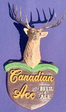 Placa cabeza de ciervo cerveza ACE canadiense rara de colección Breweriana conexión Al Capone segunda mano  Embacar hacia Argentina