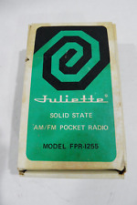 Rádio portátil Juliette transistor de estado sólido bolso NÃO TESTADO com caixa original comprar usado  Enviando para Brazil