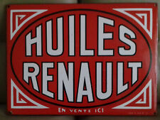 plaque emaillee renault d'occasion  Soustons