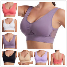 Damen Sport BH Bustier Starker Halt Nahtlose Netz Joggen Yoga Fitness Bra Becher comprar usado  Enviando para Brazil