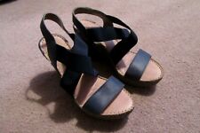 Blue wedge sandals.size for sale  EMSWORTH