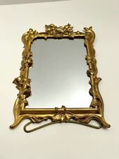 Antique C.1920s Gold Gilt French Louis XV Style Table Top Vanity Mirror  for sale  Shipping to South Africa